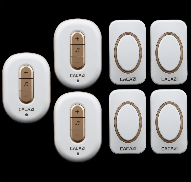 

Free shipping! 4 transmitter + 3 Receiver New Wireless Doorbell With Remote Control Musical 48Tunes Digtal doorchime
