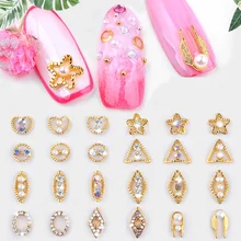Nail Rhinestone Decoration Nail DIY Design colorful Rhinestones Alloy Manicure 3D Nail Art Decorations Accessories 10 pieces chic rhinestones butterfly shape diy nail art decoration
