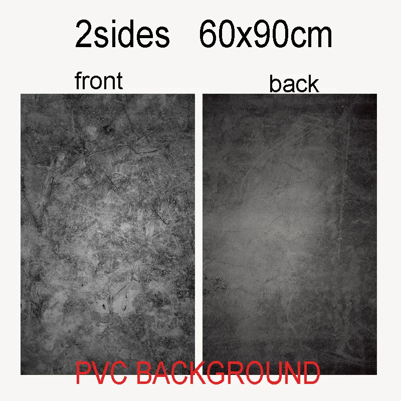 60X90cm 2 стороны 24 цвета ПВХ фотофоны Водонепроницаемый Премиум мраморная текстура