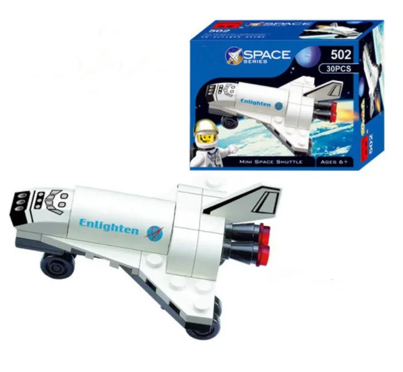 

502 30pcs Space Shuttle Enlighten Building Block