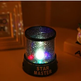 LED مليء بالنجوم ليلة العارض مصباح كوزموس القمر الملونة ماستر نجوم السماء العالمي ليلة ضوء الأطفال العارض مصباح