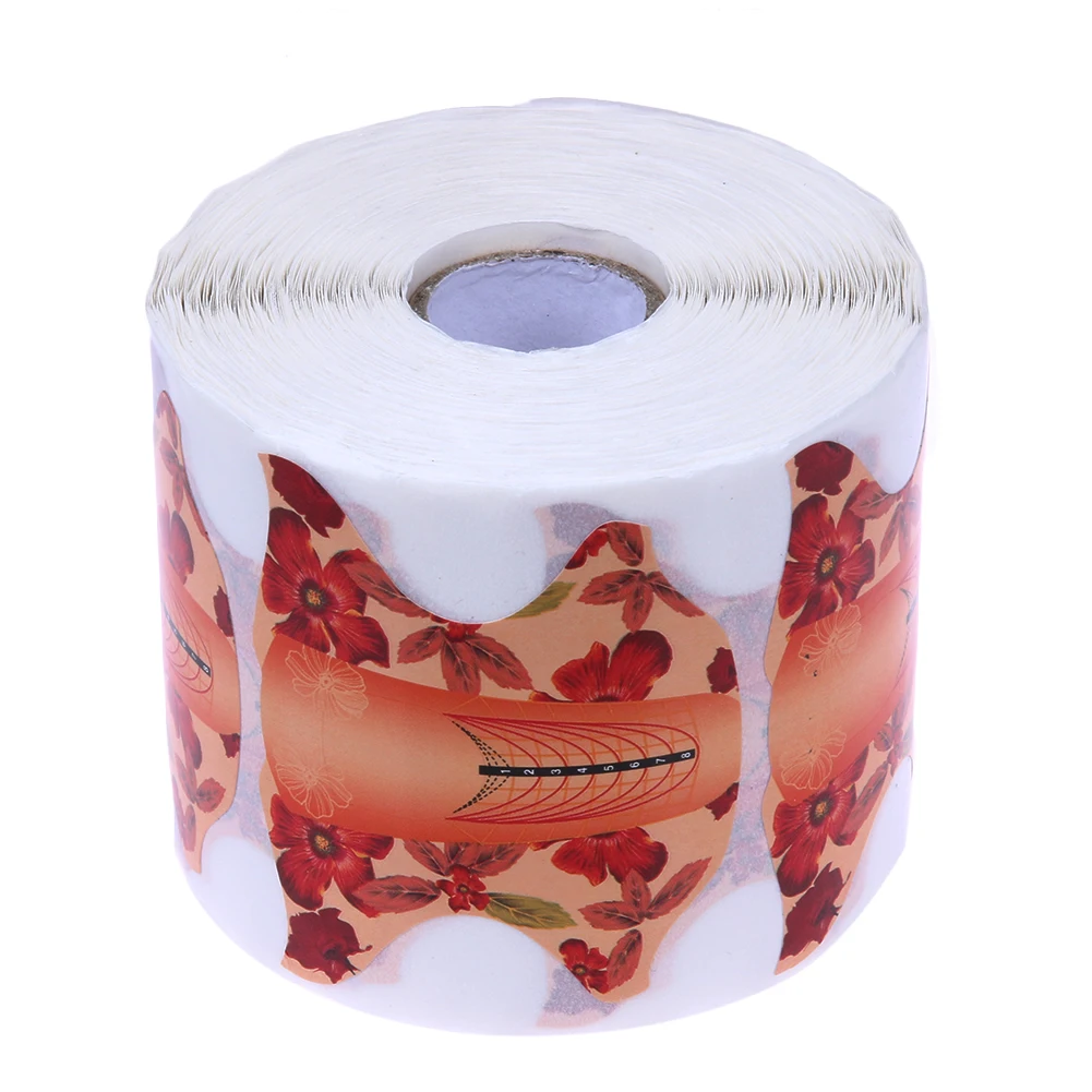 

500pcs Nail Art Tips Extension Sticker Guide Foams Professional Nail Beauty Butterfly Nail Extension Guide Salon Personal Use