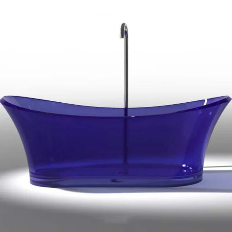 1750x750x680mm New Design Resin Acrylic Bathtub Colored Freestanding Artificial Stone Rectangular Bathroom Tub RS6520-1A 2