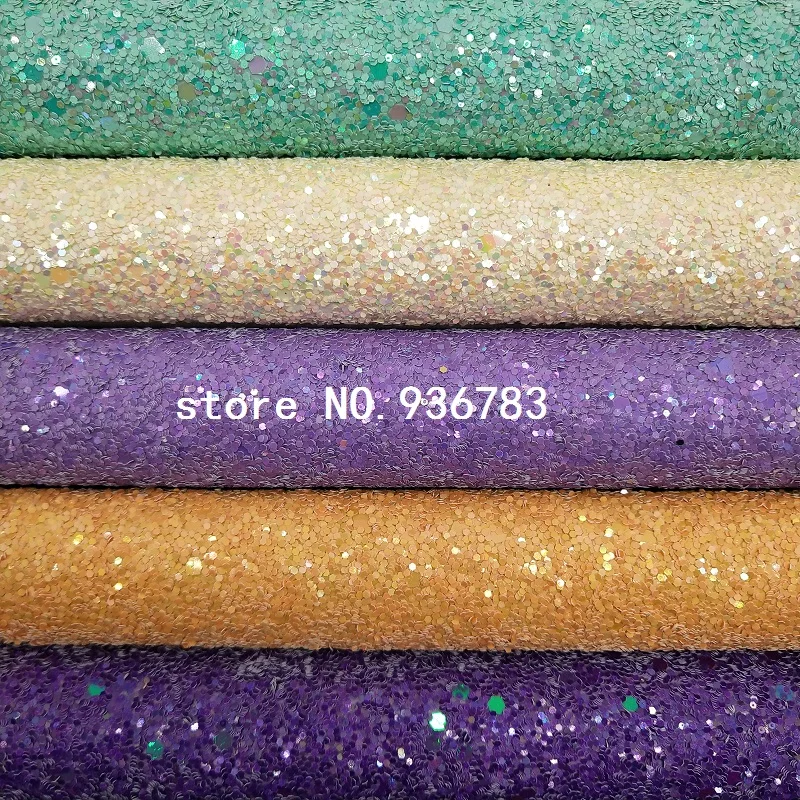 

MQ210A 30X134cm Chunky Glitter Leather for making bows shoes handbags and wallpaper Party Decoration