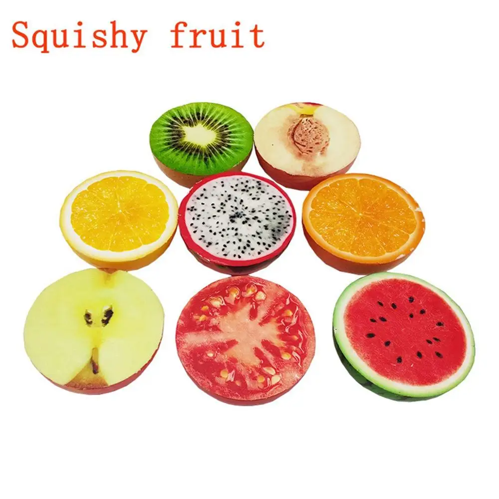 

Taoup 1pc Watermelon Soft Slow Boost Artificial Fruit Relieve Stress Event Party Decor for Home Happy Birthday Gifts for Friends