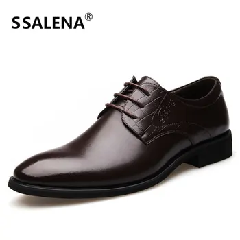 

Men Classic Business Dress Shoes Mens Italian Style Black Shoes Male Wedding Pointed Toe Business Formal Shoes AA51534