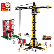 Комплекты для моделирования конструкции совместимые avec Вилль ingeniery grues Тур 3D блоки для моделирования строительства jouets loisirs pour