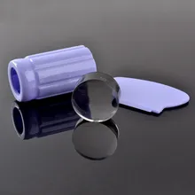 1Pc 2.8cm Clear Nail Stamper Scraper Set Silicone Polish Printing Jelly Nail Art Stamp Stamping Tools