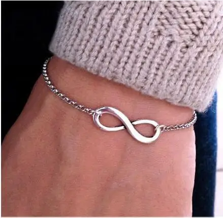 Мужской браслет Infinity винтажный с цифрами 8 дюймов 2018|bracelet ring|ring braceletgothic ring bracelet |