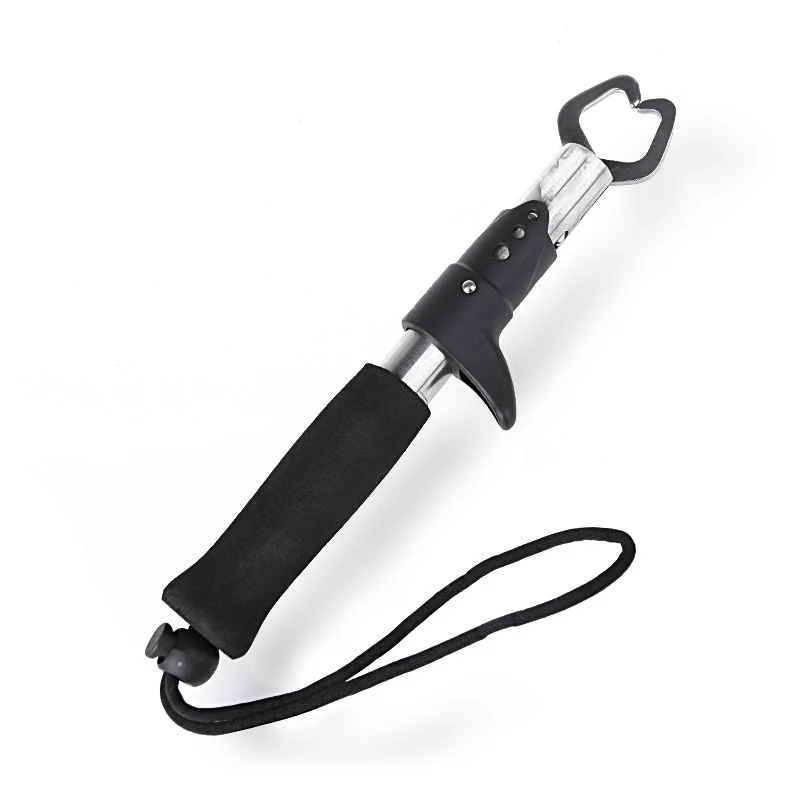 

Portable Stainless Steel Fishing Gripper 16cm 18cm 20cm Fish Lip Grip Grab Carp Fishing Lip Grip EVA handle Fishing Tackle Pesca