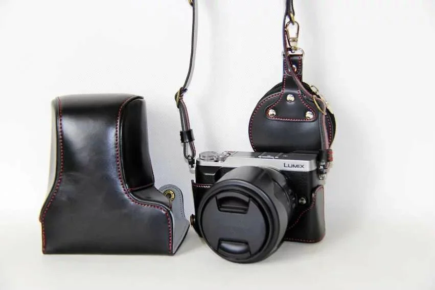 Кожаный чехол для цифровой камеры Panasonic GX85 GX80 GX 85 80 Wth черный/коричневый/кофейный
