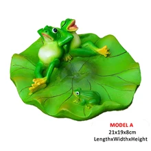 Креативная Смола плавающие лягушки статуя открытый сад пруд декоративные милые скульптура лягушки для домашнего стола садовый декор, украшение