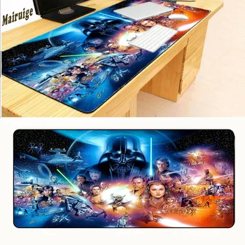 

Mairuige Star Wars Locking Edge 90x40cm Gaming Mouse Pad Gamer Mouse Mat Keyboard For LOL DOTA Cs Go Padmouse Laptop Play Mats