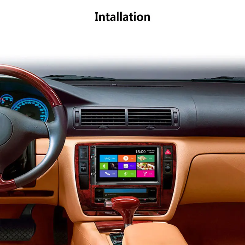 

2DIN MP5 Player Automotive FM Radio 7inch Bluetooth/FM/USB/AUX/TF Wheel Control Car MP5 Player