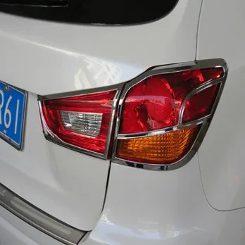 ABS Chrome Задняя крышка лампы для 2010 2016 Mitsubishi ASX стайлинга автомобилей|Хромирование| |