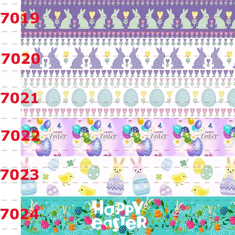 

10yards -different sizes -easter day ribbon color egg printed Grosgrain ribbon