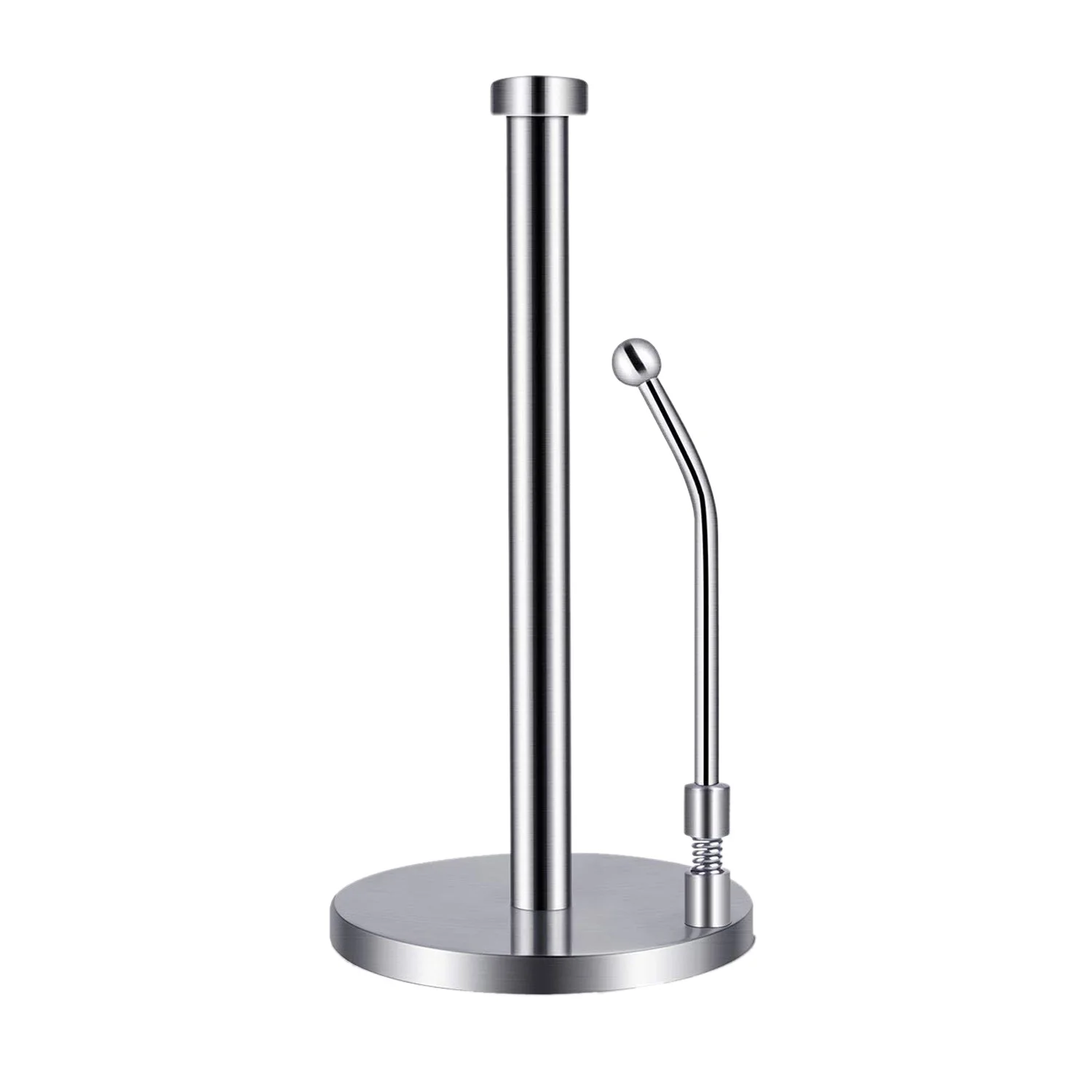 

Paper Towel Holder Stainless Steel Standing Tissue Holder One-Handed Tear, Perfect Modern Design for Kitchen Keeps Kitchens Coun
