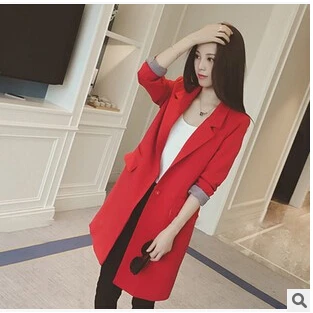 Long red blazer womens Clearance