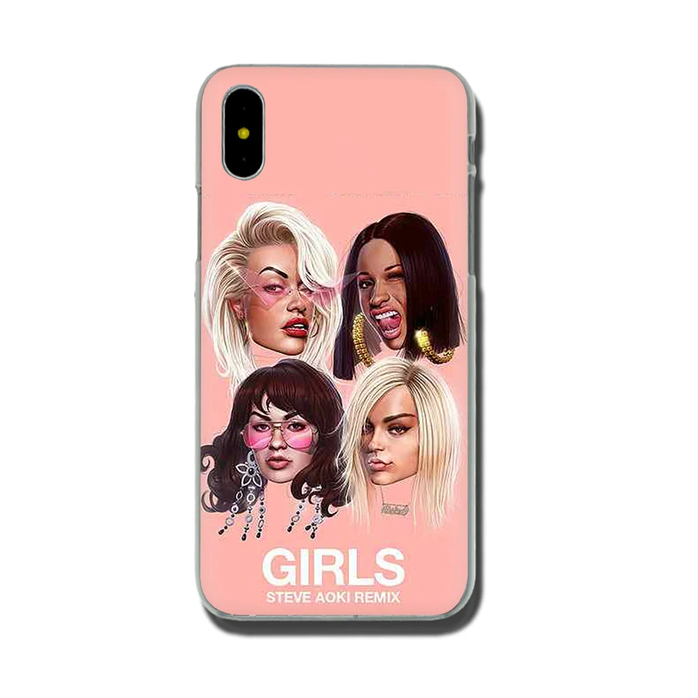 Жесткий чехол Cardi B для iphone 5 5s 6 6s 7 8 plus X XR XS MAX 11 pro Max - Цвет: H5