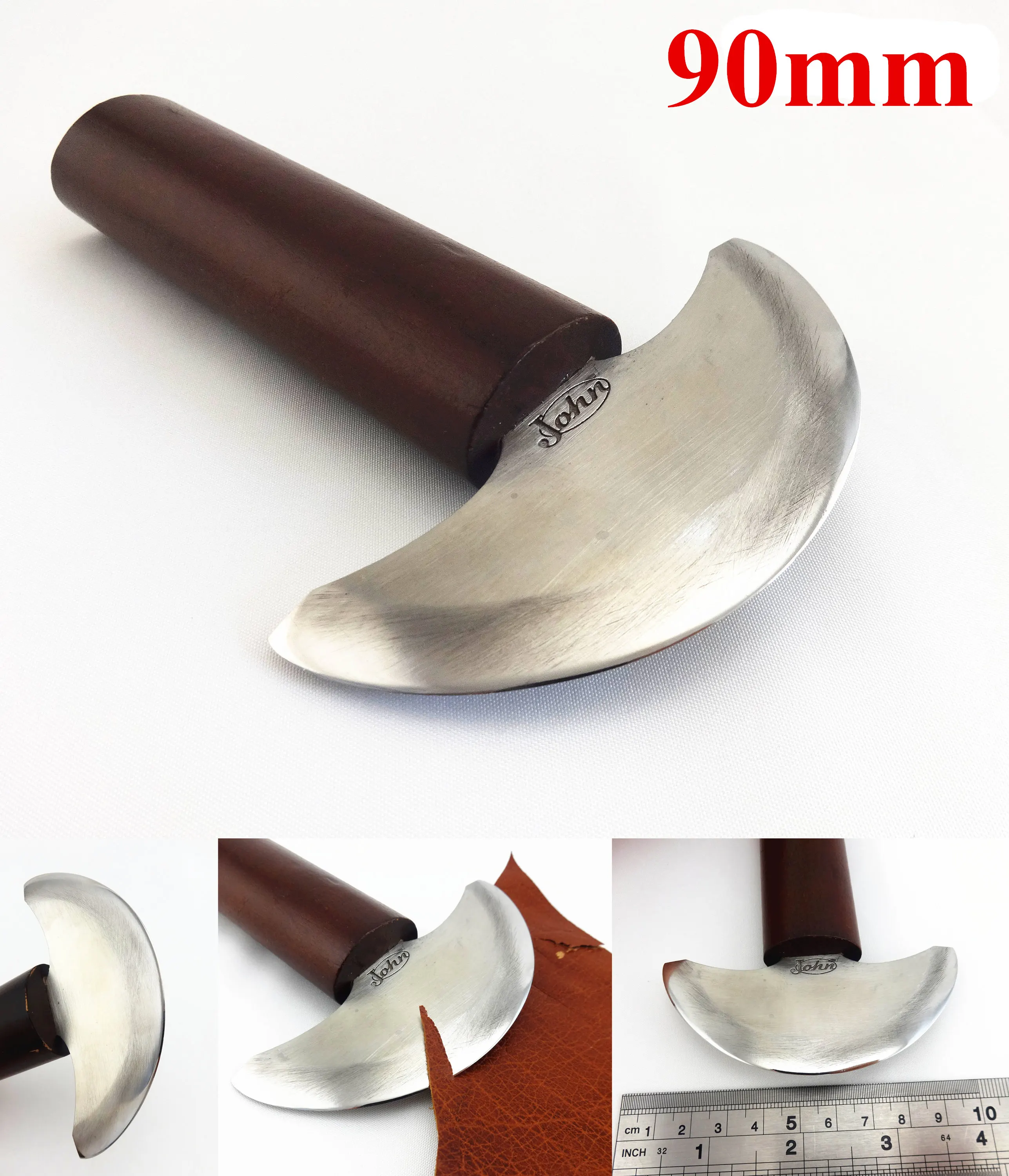 

1pc 9cm Leather Craft High Speed Steel Round Head Sharp Cutting Cutter Knife Tool Sewing Stitching Carving Stamping Punch Chisel