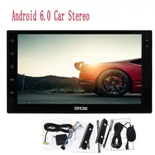 Android 6.0 Car Audio Wifi 7” in Dash 2Din GPS Navigation Player Stereo Full Touch Screen FM/AM RDS Radio for+Rear camera input