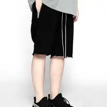 Короткие штаны-шаровары для мужчин хип-хоп модные спортивные jogger оливково-серые черные шаровары мужские шорты хип-хоп прямая промежность мужские штаны