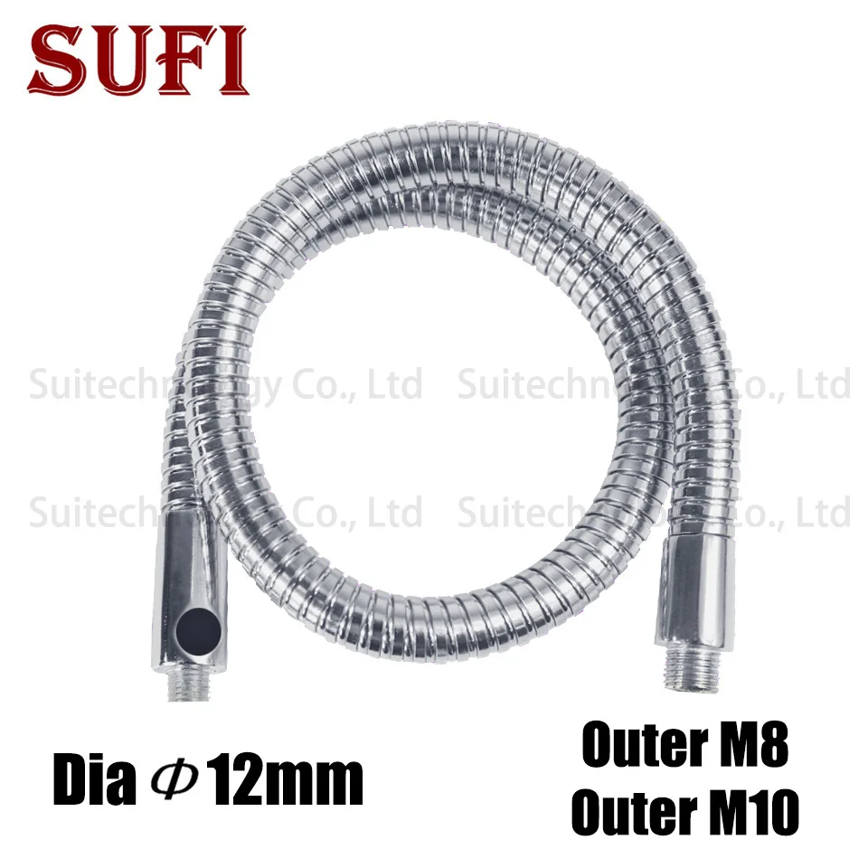 

Diameter 12mm chrome metal universal hose single side with hole gooseneck flexible lamps holder for DIY LED clip lamp chandelier