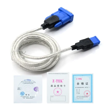 

RS232 converter Z-TEK USB1.1 To RS232 Convert Connector Z-TEK USB Z TEK USB1.1 To Rs232 Cable for HDS/MB C3/NEC Programmer