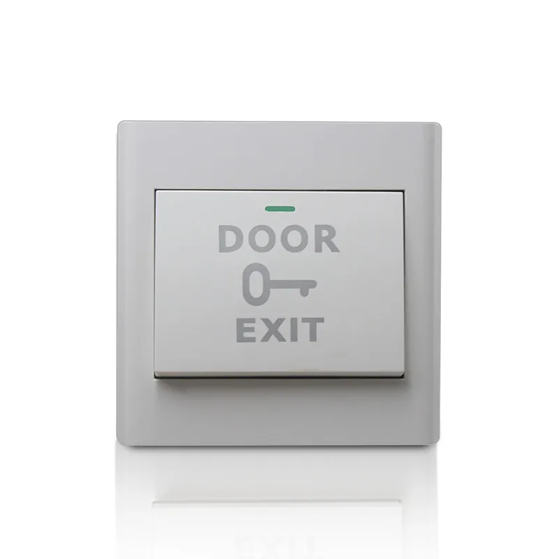 

Fireproof Material White Door Exit Button Release Push Switch Electronic Door Lock Access Control System Entrance Exit Button