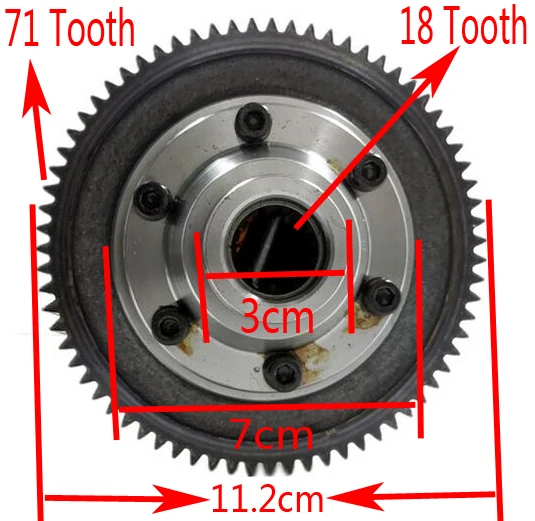 外71齿内18齿直径3cm
