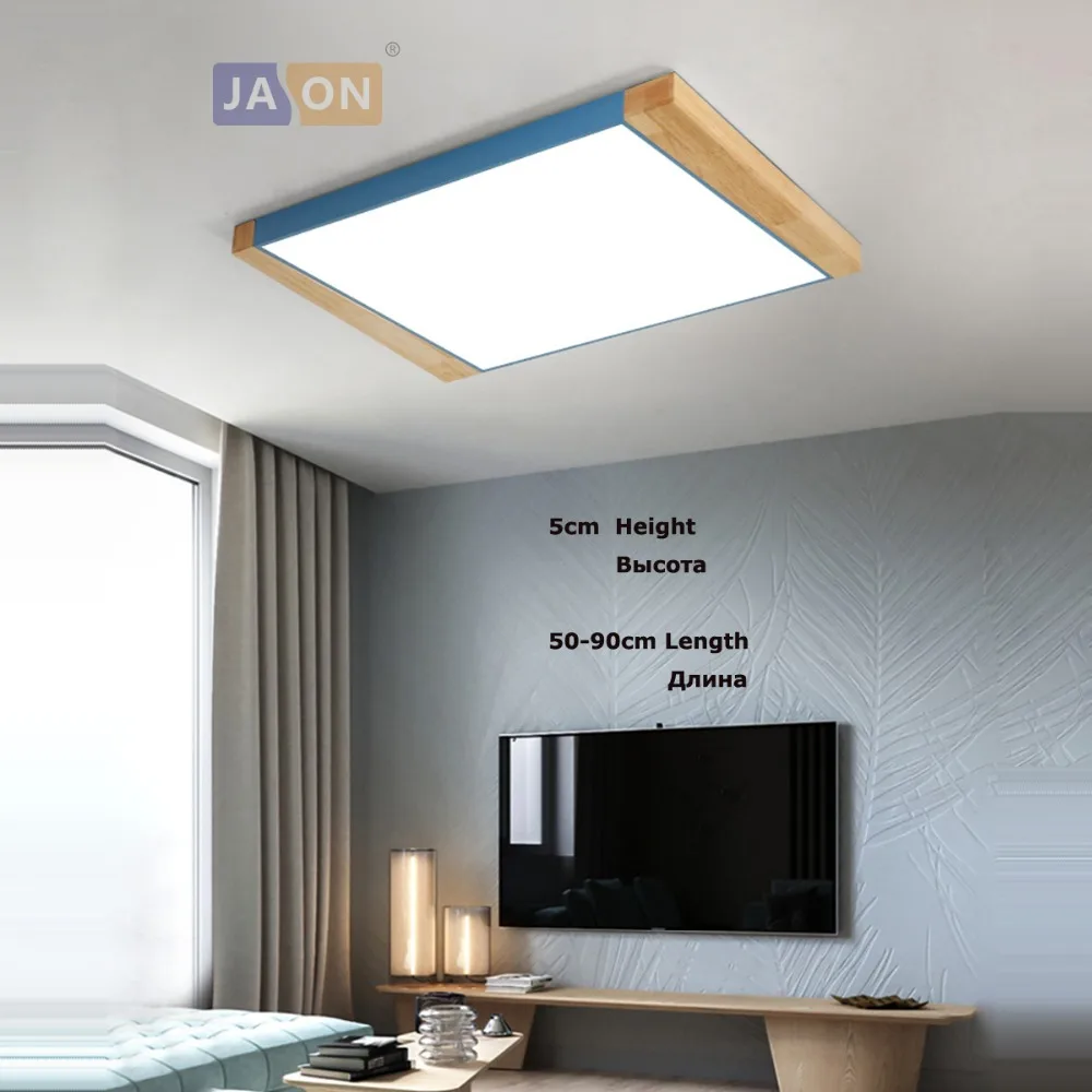 

LED Nordic Iron Wood Acryl Square Rectangle 5cm LED Lamp.LED Light.Ceiling Lights.LED Ceiling Light.Ceiling Lamp For Foyer