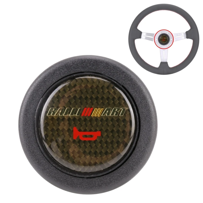 

Horn Button switch for Ralliart Plastic + Carbon Fiber Horn Button Push Cover for Ralliart Racing Steering Wheel