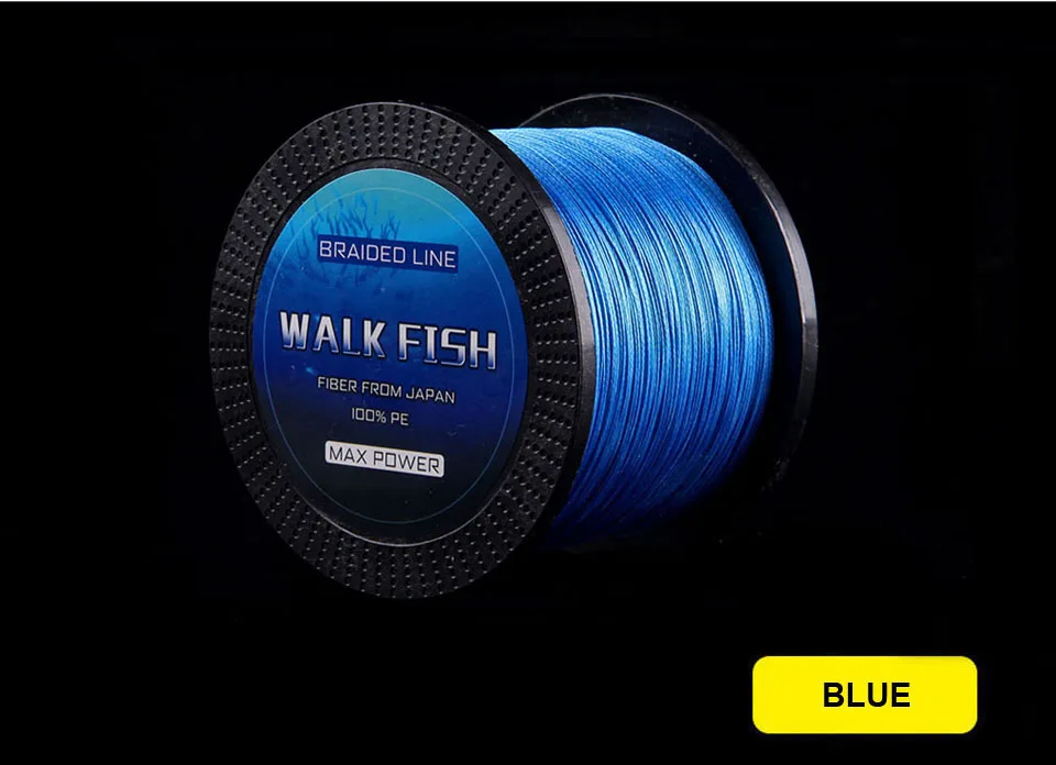 Caminhada de Peixe Linha de Pesca Trançada Fios Super Strong Japão Multifilament pe Linha Trança 13-242lb 9 Cor Disponível 8 1000 m 10 Multifilament PE Linha Trança 13-242LB 9 Cor Disponível