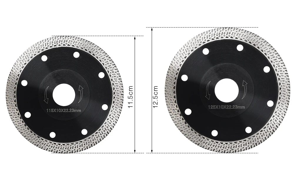 115/125 мм Алмазная Пила Для порцеляновая керамическая плитка для резки отверстия 22,23 мм