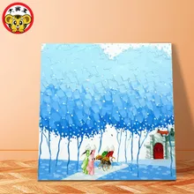 Картина по номерам художественная краска по номеру diy Ручная роспись предмет интерьера без рамы картины абстрактные пейзажи Южной Кореи