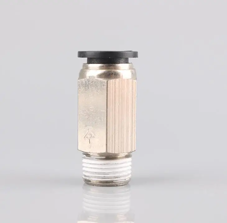 OD 4 6 8 10 12mm Thread 1/8&quot 1/4&quot 3/8&quot1/2 PCVC Check Valve Pneumatic Air One Way Non Return Valves Brass Threads Push in Fitting |