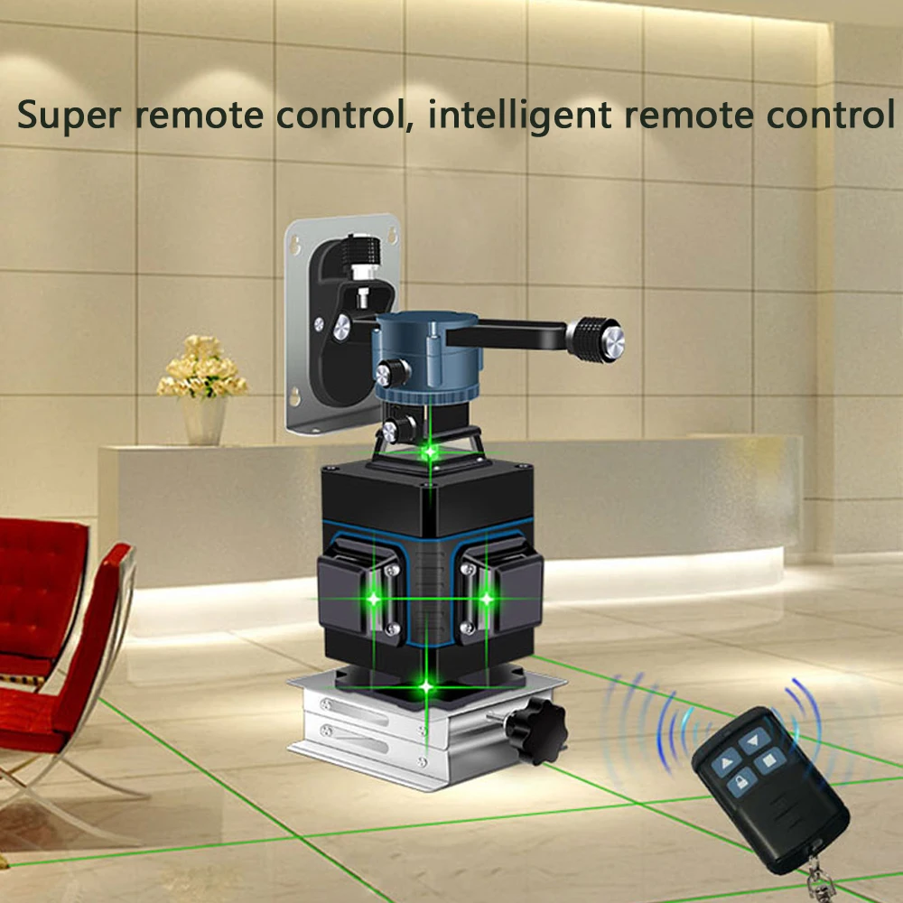 Professional 16 Line 4D laser level 360 Vertical And Horizontal Laser Level Self-leveling Cross Line 4D Laser Level with outdoor