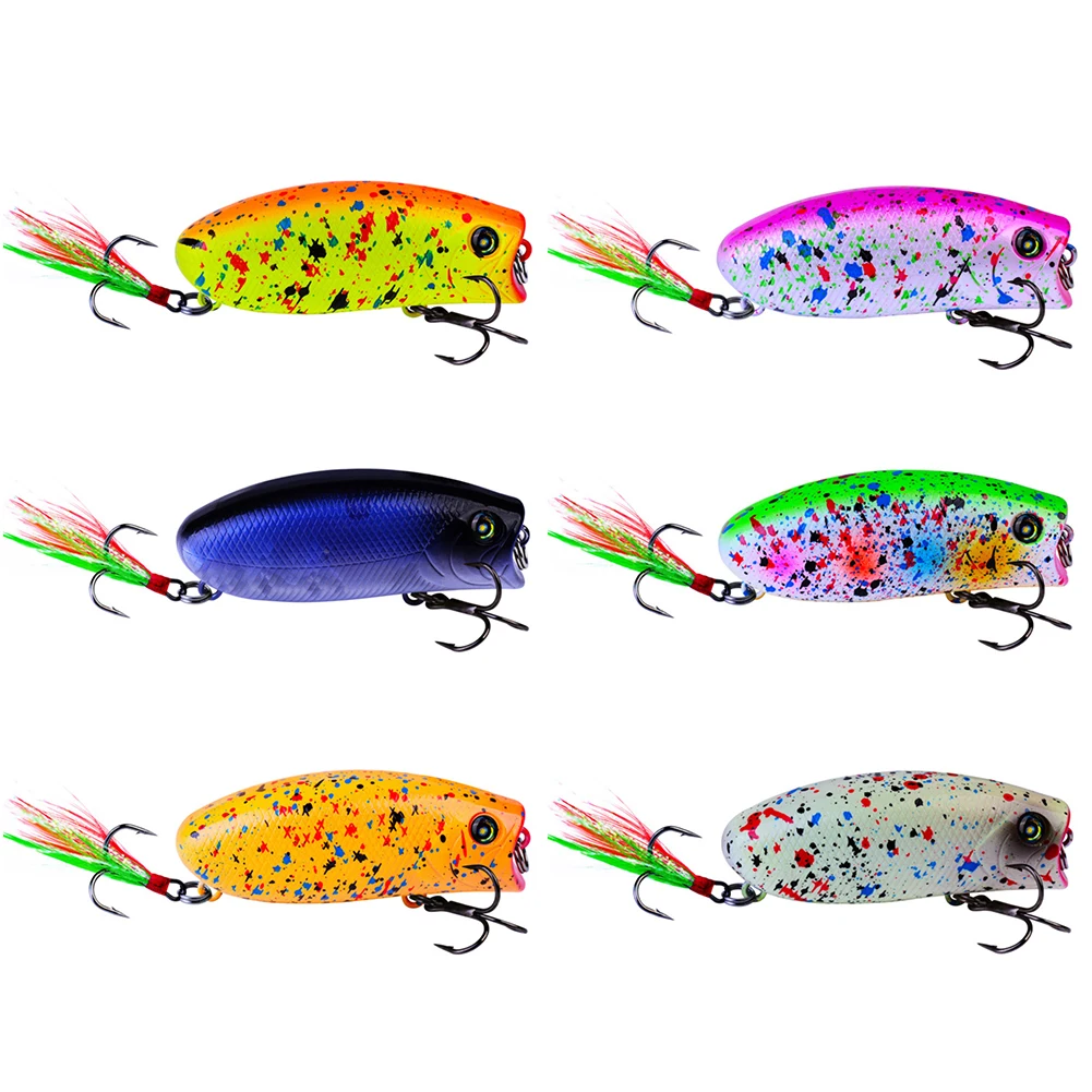  Wobblers Crank Fishing Bait Swim Hard Fishing Lure 5.7cm 10g Tackle Bait Jigging Bait With Hooks Fi
