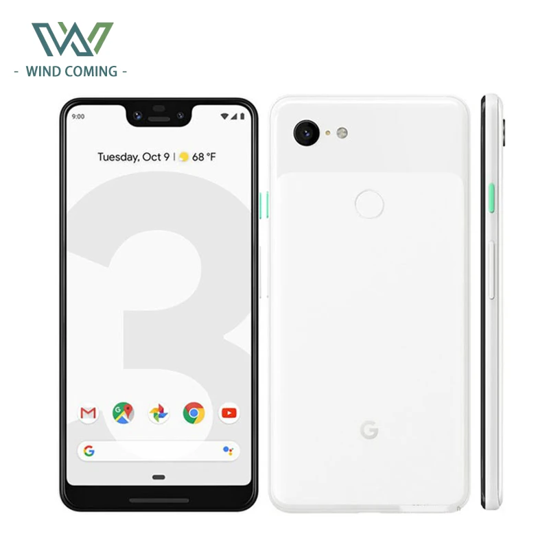 Оригинальный смартфон Google Pixel 3 XL восемь ядер экран 6 дюйма Snapdragon 845 4 Гб ОЗУ 64 ПЗУ