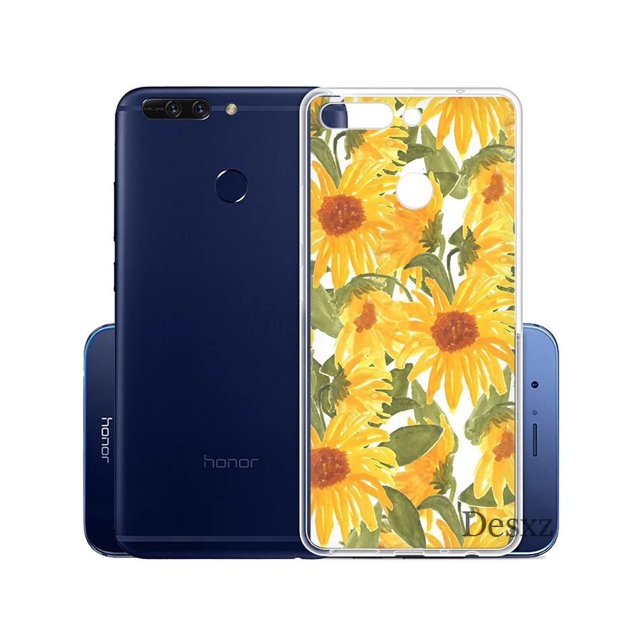 Чехол для телефона Daisy Sunflower чехол Huawei Honor 6A 7A 7C 6C 7X Pro 8 8X 9 10 Lite Play|Чехлы-накладки| |