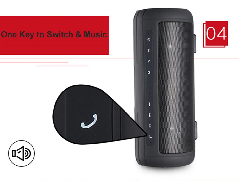 10W Sports Outdoor Waterproof Portable Bluetooth Wireless Speakers Bike Sound Box With 2000mA Power Bank Loudspeakers (13)