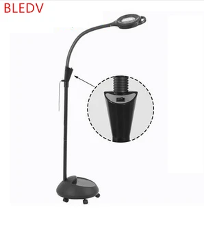 

2017LED magnifying glass inspection lights Black magnifying glass floor lamp Multi-function reading magnifying glassBeauty