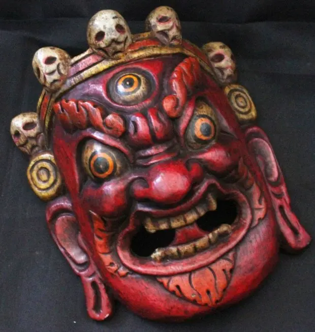 hdc0731 tibetan wooden handicraftshome decor mask artsfolk artschina mainland