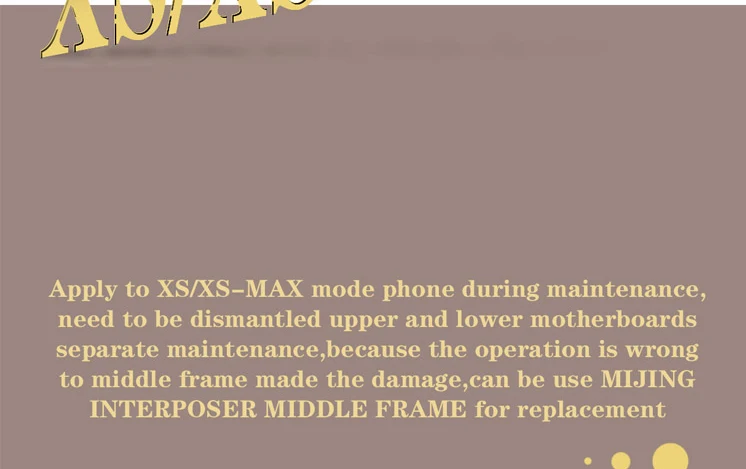 Double-stacked Board Middle Frame Middle-Level Layer Board Separate Upper and Lower Link Bar for Iphone X / XS Xs Max