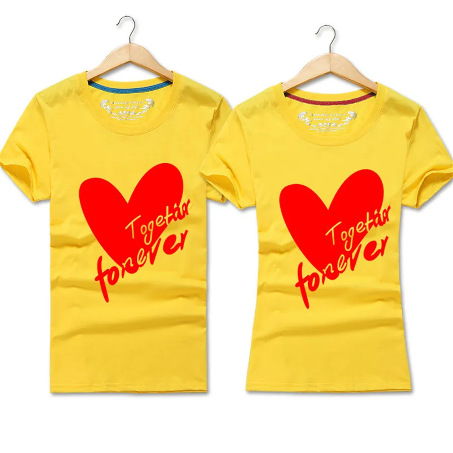 print heart couple t shirt for lovers men women tee husband and wife family clothes femme lady Valentin 2019 summer print heart couple t shirt for lovers men women tee husband and wife family clothes femme lady Valentin 2019 summer