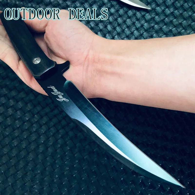 

TACTICAL GEAR Self Defense Sharp Blade Survival Rambo Knife Combat Hunting Knives Outdoor Pocket Camping Rescue Fishing Tool