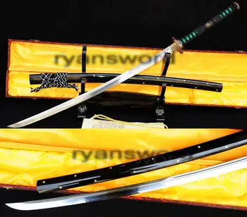 

HIGH QUALITY 1095CARBON STEEL+CLAY TEMPERED JAPANESE SAMURAI SWORD KATANA