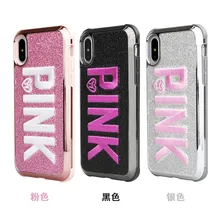 3D Вышивка Розовый Виктории Розовый Блестящий сверкающий мягкий чехол для телефона samsung S10 Plus S10E для iphone XS MAX 6 6S 7 8 Plus Secret