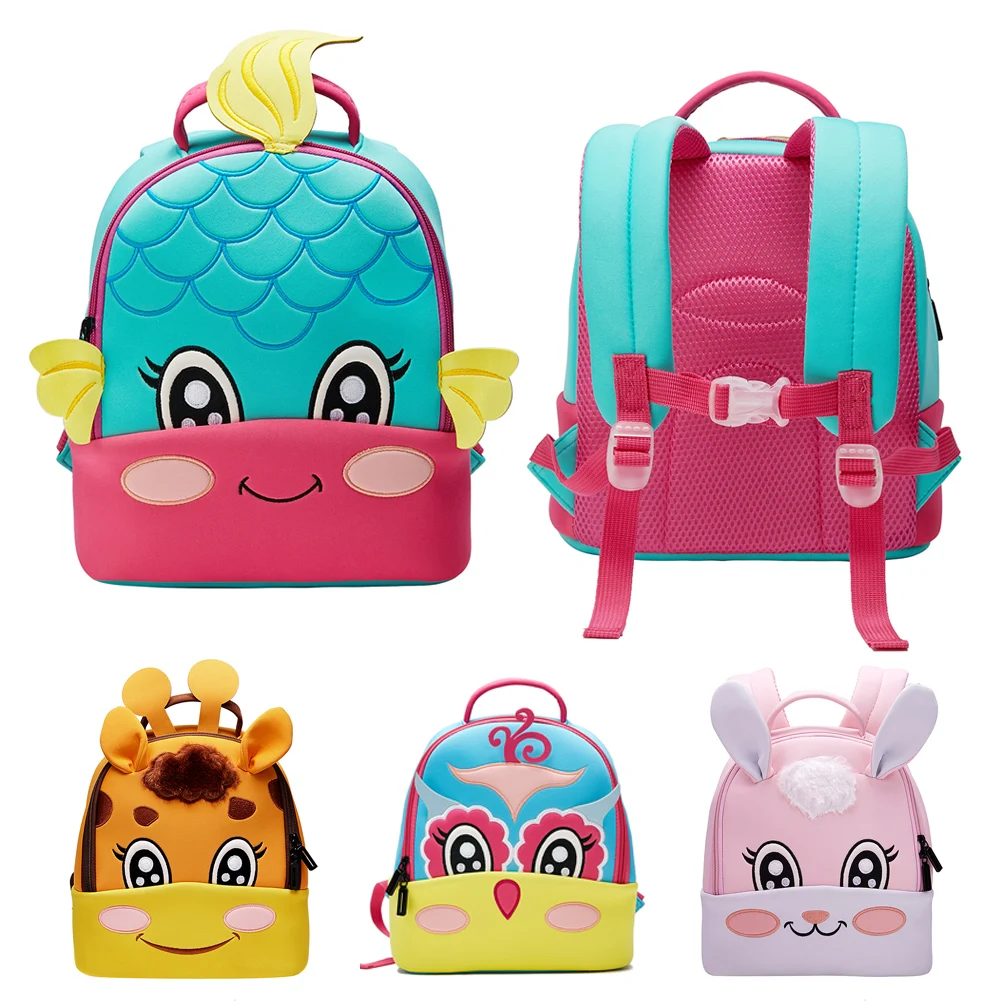 Детская игрушка с животным принтом, Дошкольный рюкзак для маленьких мальчиков и девочек, мини школьные сумки, Прекрасный ранец, Ланчбокс дорожный рюкзак