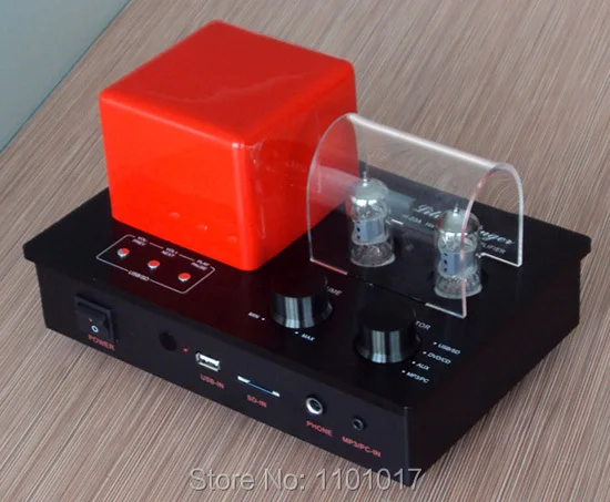 Xiangsheng H-03A Гибридный 6F1 ламповый усилитель HiFi Exquis MP3 Плеер Ключ USB SD карты декодер